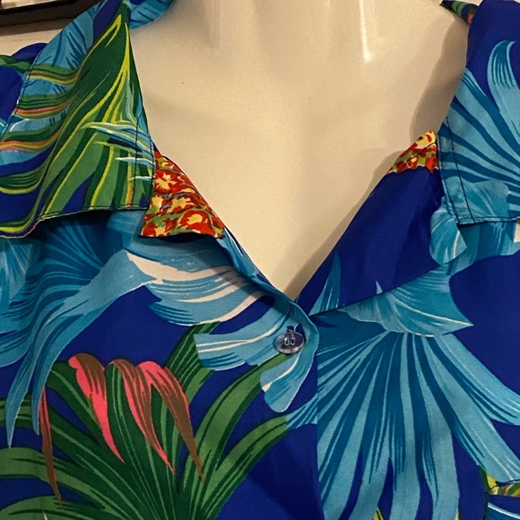 Stylore Sz 3X Tropical Print Top NWT😊😊 - Picture 3 of 11